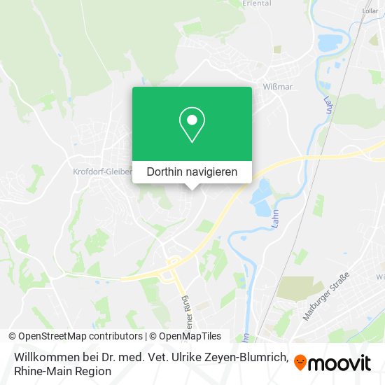 Willkommen bei Dr. med. Vet. Ulrike Zeyen-Blumrich Karte
