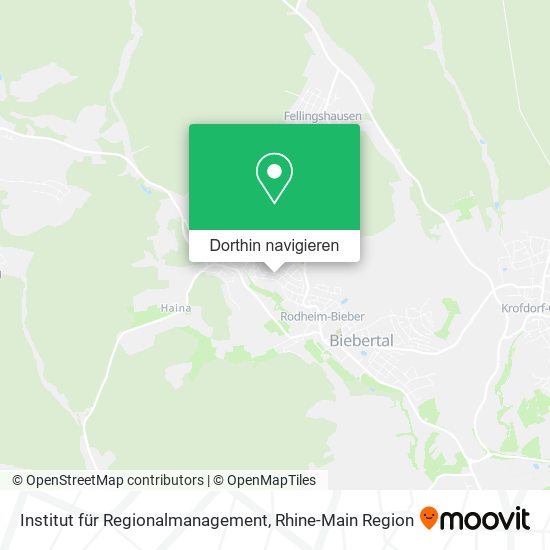 Institut für Regionalmanagement Karte