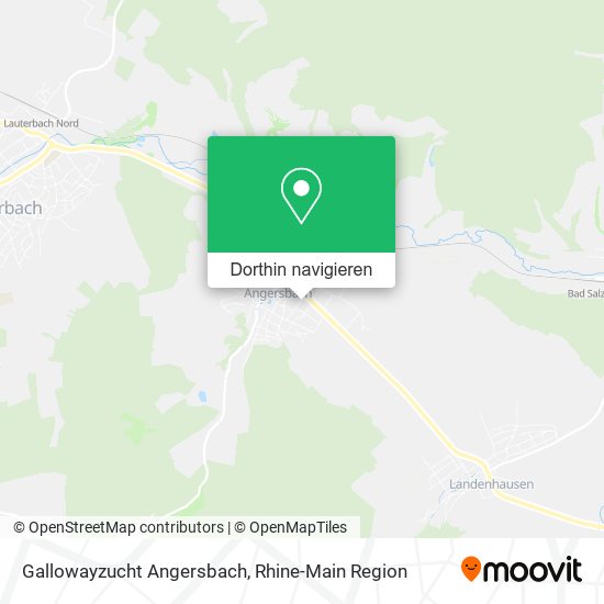 Gallowayzucht Angersbach Karte