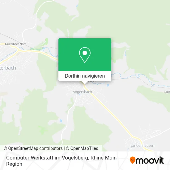 Computer-Werkstatt im Vogelsberg Karte
