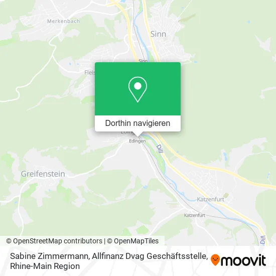 Sabine Zimmermann, Allfinanz Dvag Geschäftsstelle Karte