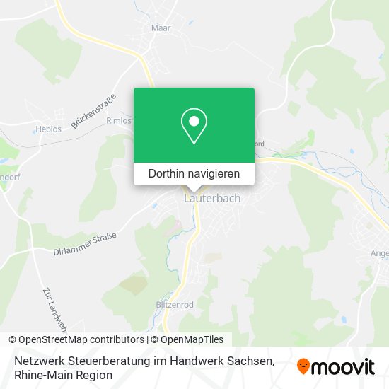 Netzwerk Steuerberatung im Handwerk Sachsen Karte