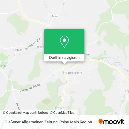 Gießener Allgemeinen Zeitung Karte