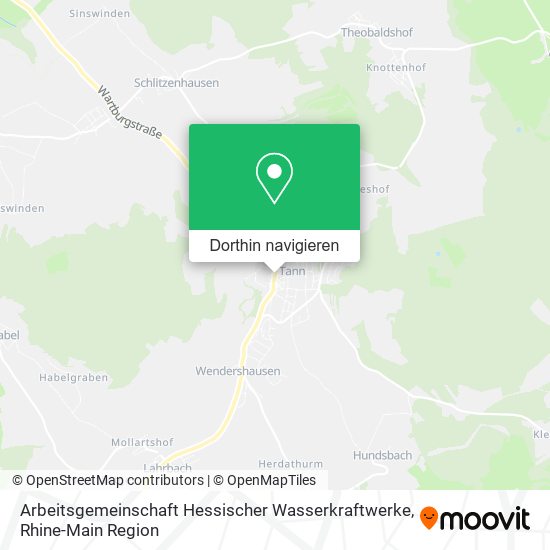 Arbeitsgemeinschaft Hessischer Wasserkraftwerke Karte
