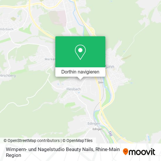 Wimpern- und Nagelstudio Beauty Nails Karte