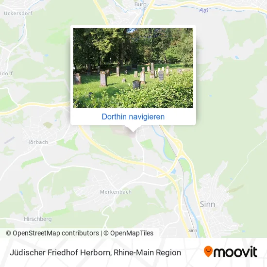 Jüdischer Friedhof Herborn Karte