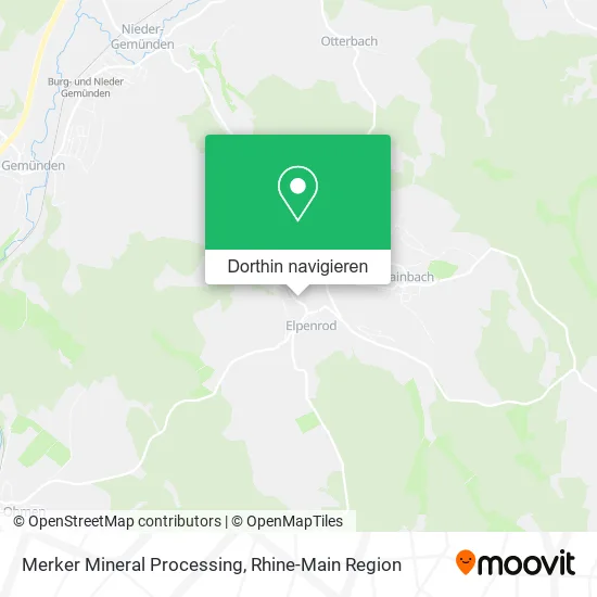 Merker Mineral Processing Karte