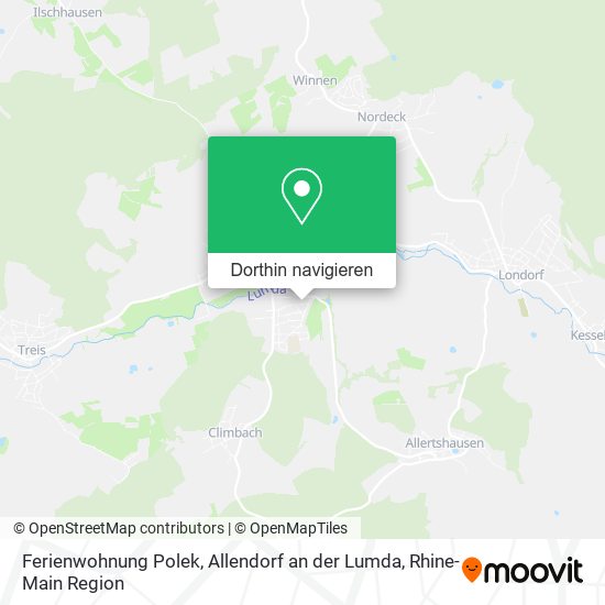 Ferienwohnung Polek, Allendorf an der Lumda Karte