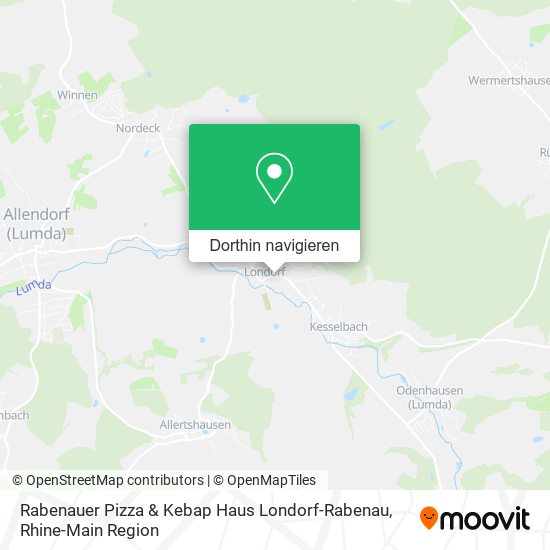 Rabenauer Pizza & Kebap Haus Londorf-Rabenau Karte