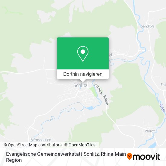 Evangelische Gemeindewerkstatt Schlitz Karte