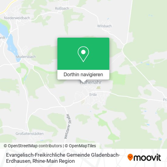 Evangelisch-Freikirchliche Gemeinde Gladenbach-Erdhausen Karte
