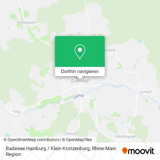 Badesee Hainburg / Klein Krotzenburg Karte