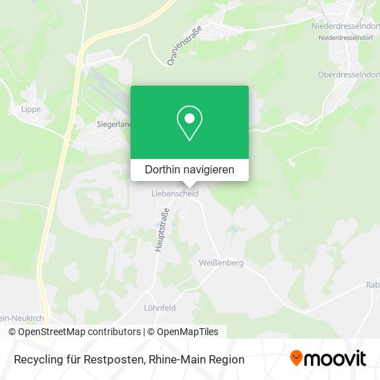 Recycling für Restposten Karte