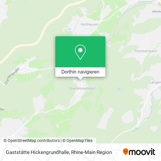 Gaststätte Hickengrundhalle Karte