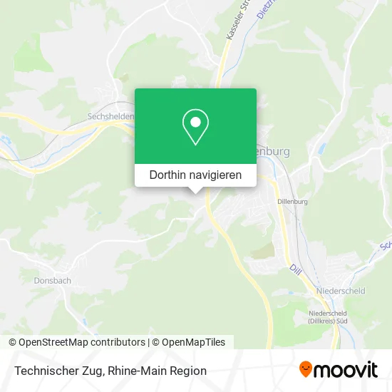 Technischer Zug Karte