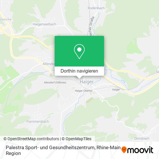 Palestra Sport- und Gesundheitszentrum Karte