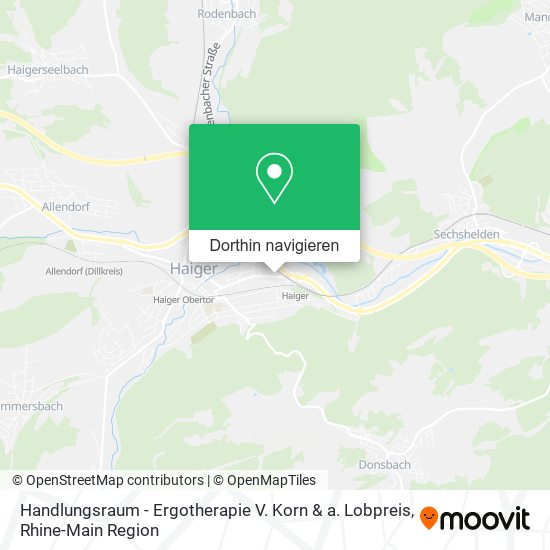 Handlungsraum - Ergotherapie V. Korn & a. Lobpreis Karte
