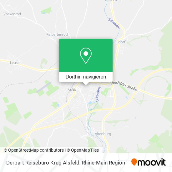 Derpart Reisebüro Krug Alsfeld Karte
