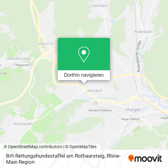 Brh Rettungshundestaffel am Rothaarsteig Karte