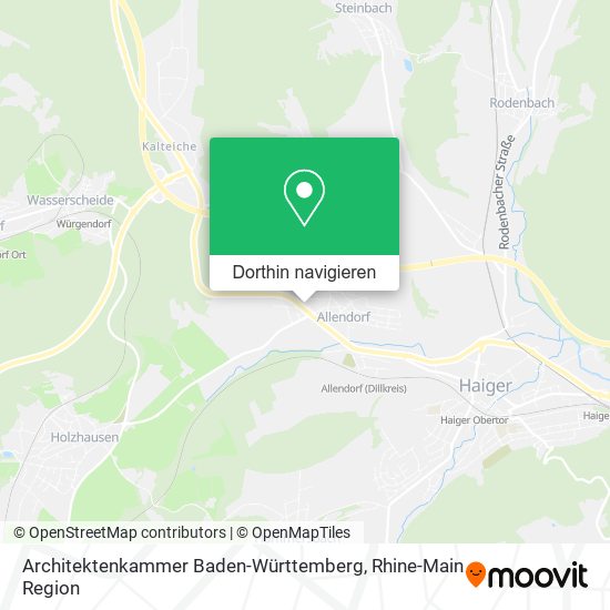 Architektenkammer Baden-Württemberg Karte