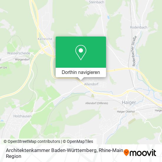 Architektenkammer Baden-Württemberg Karte