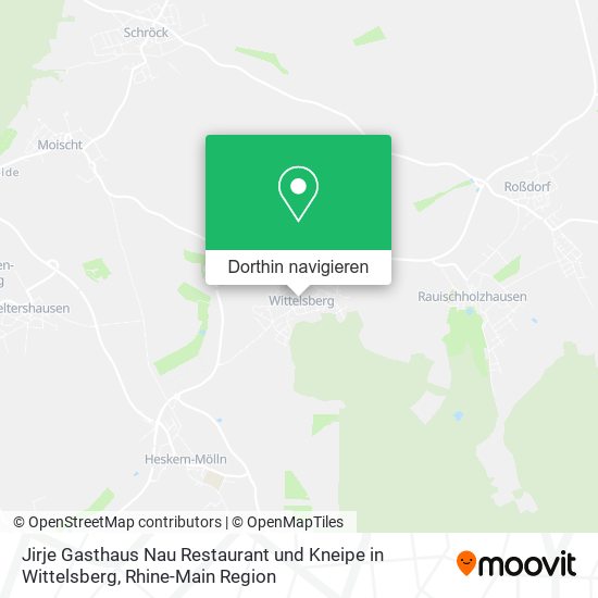 Jirje Gasthaus Nau Restaurant und Kneipe in Wittelsberg Karte