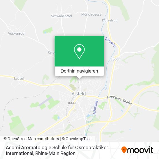 Asomi Aromatologie Schule für Osmopraktiker International Karte