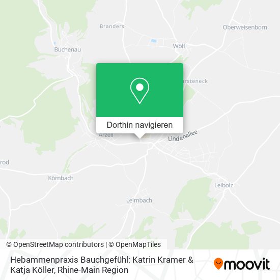 Hebammenpraxis Bauchgefühl: Katrin Kramer & Katja Köller Karte