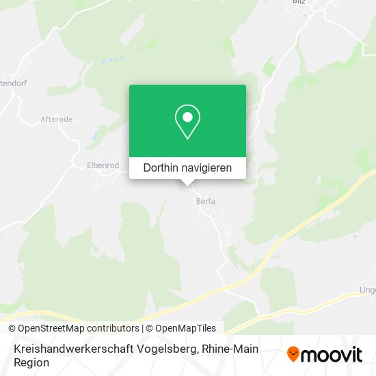 Kreishandwerkerschaft Vogelsberg Karte
