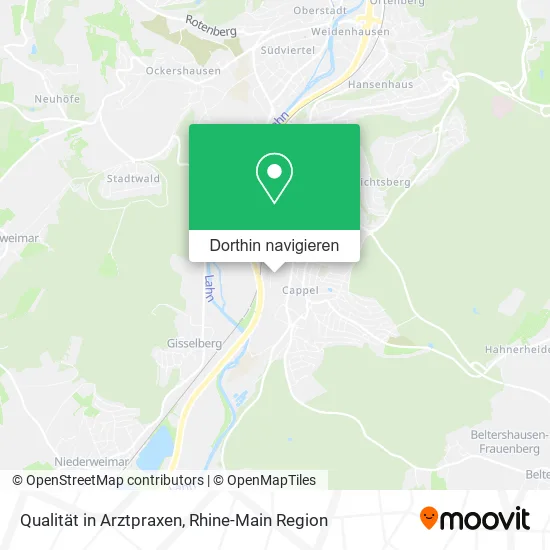 Qualität in Arztpraxen Karte