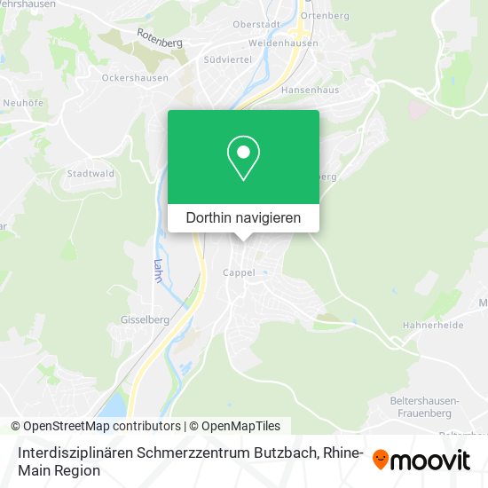 Interdisziplinären Schmerzzentrum Butzbach Karte