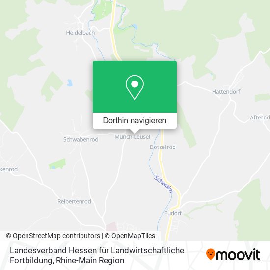 Landesverband Hessen für Landwirtschaftliche Fortbildung Karte