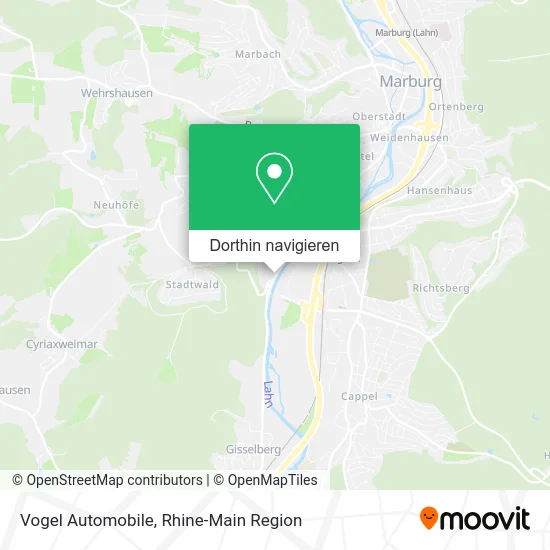 Vogel Automobile Karte