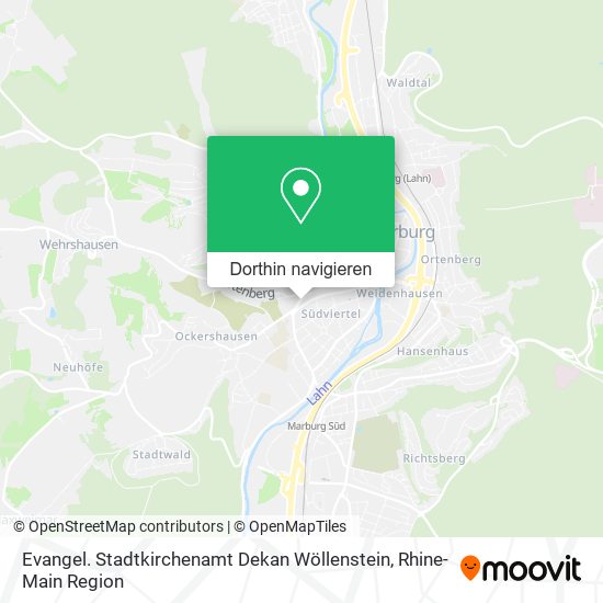 Evangel. Stadtkirchenamt Dekan Wöllenstein Karte