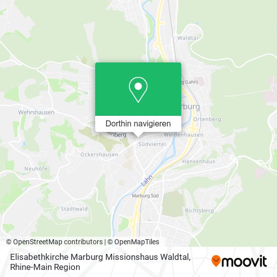Elisabethkirche Marburg Missionshaus Waldtal Karte