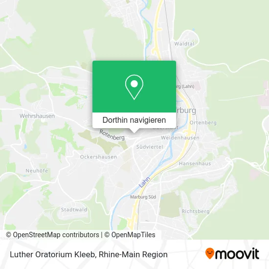 Luther Oratorium Kleeb Karte