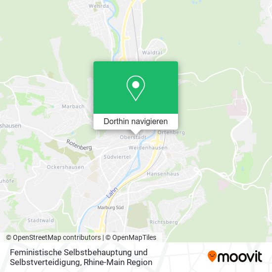 Feministische Selbstbehauptung und Selbstverteidigung Karte