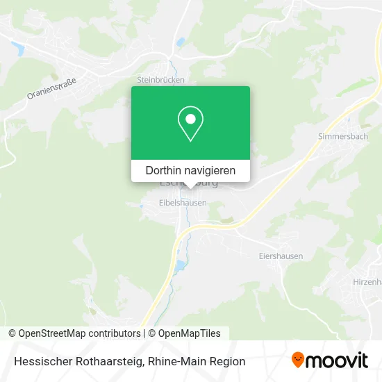 Hessischer Rothaarsteig Karte