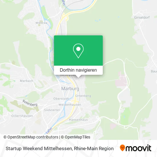 Startup Weekend Mittelhessen Karte