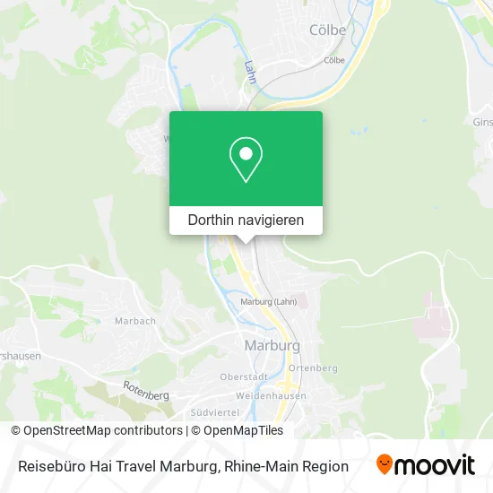 Reisebüro Hai Travel Marburg Karte