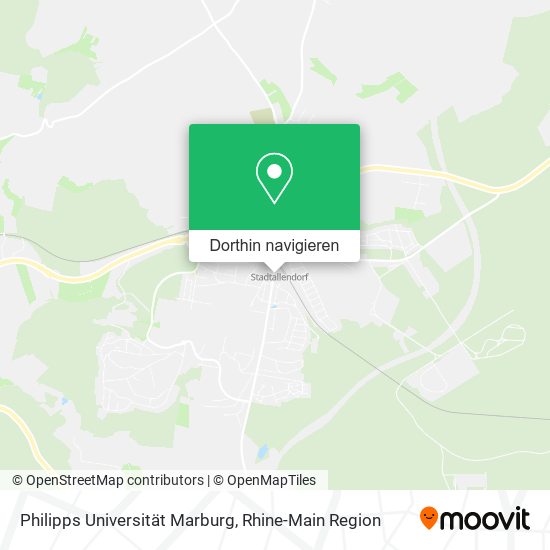 Philipps Universität Marburg Karte