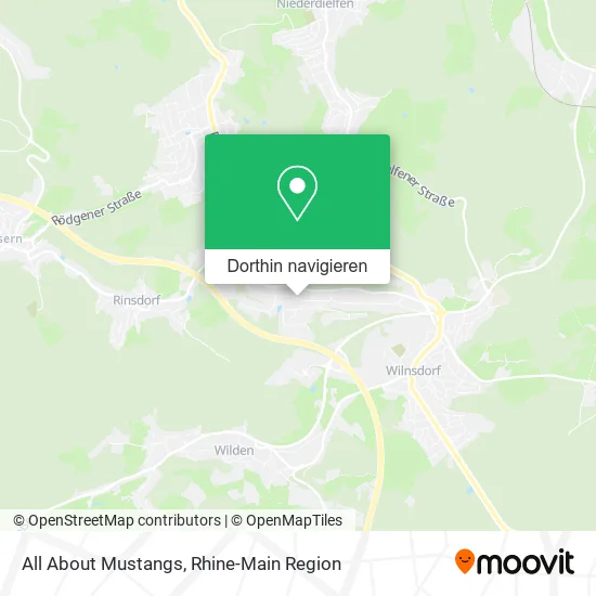 All About Mustangs Karte