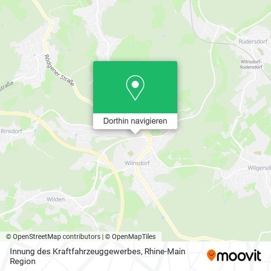 Innung des Kraftfahrzeuggewerbes Karte