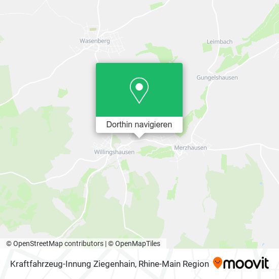 Kraftfahrzeug-Innung Ziegenhain Karte