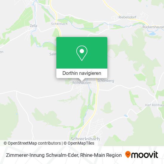 Zimmerer-Innung Schwalm-Eder Karte