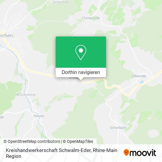 Kreishandwerkerschaft Schwalm-Eder Karte
