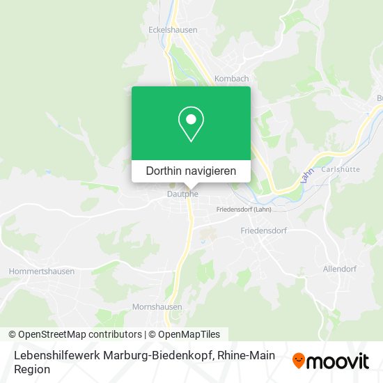 Lebenshilfewerk Marburg-Biedenkopf Karte