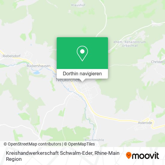 Kreishandwerkerschaft Schwalm-Eder Karte
