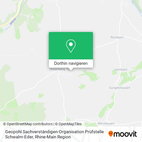 Geopohl Sachverständigen-Organisation Prüfstelle Schwalm-Eder Karte