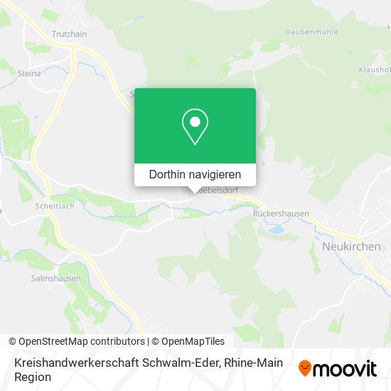 Kreishandwerkerschaft Schwalm-Eder Karte